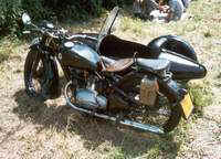 Je tu k vidění mimojiné i motocykl DKW.